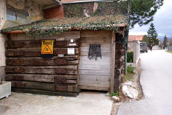 Entrance to the Sarajevo War Tunnel Museum